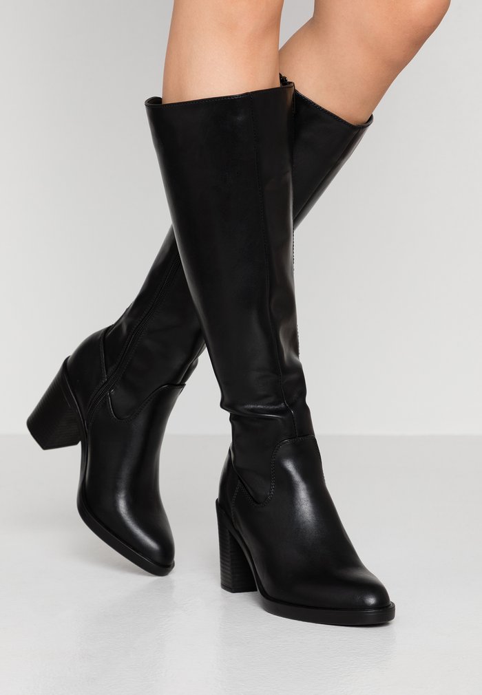 Bottes Anna Field Block heel Zip UP Noir Femme | COA-3598140